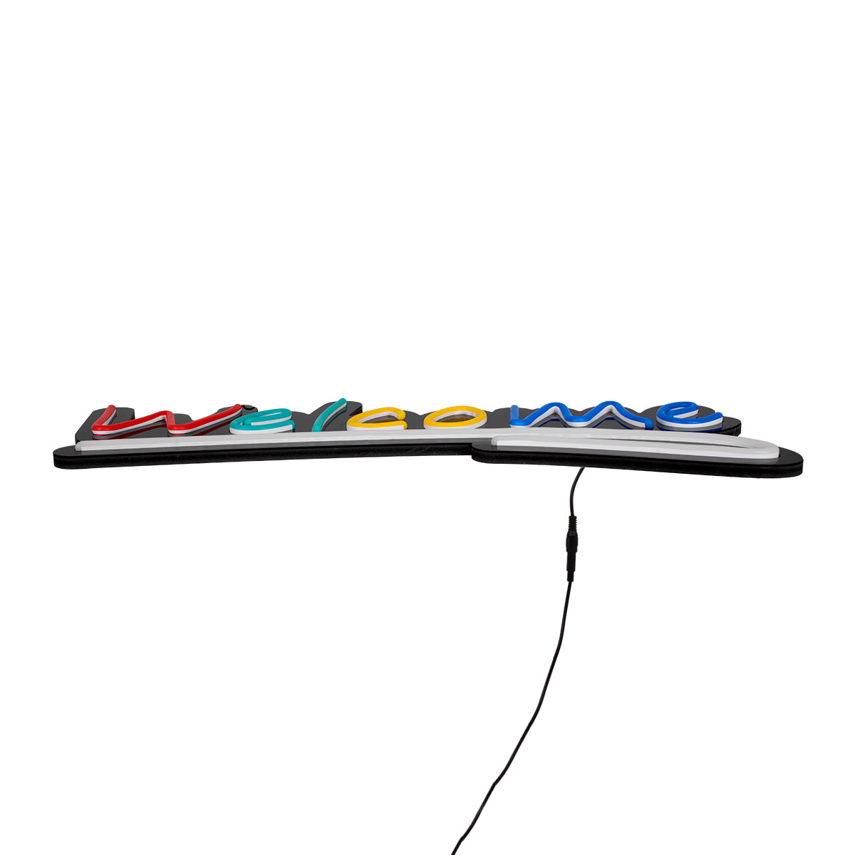 85861 Φωτιστικό Ταμπέλα Φωτεινή Επιγραφή NEON LED Σήμανσης Animated WELCOME 30W AC 230V με Διακόπτη On/Off και Ασύρματο Χειριστήριο IR Κόκκινο - Πράσινο - Κίτρινο - Μπλε - Λευκό