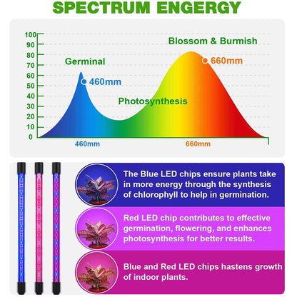 85956 Grow Light Full Spectrum LED Φωτιστικό Ανάπτυξης Φυτών Γλάστρας με 4 Κινούμενες Κεφαλές & Τρίποδο 150cm SMD 2835 20W 180° AC230V IP20 με Dimmer & Timer Εσωτερικού Χώρου για Κάλυψη Επιφάνειας 1m x 1m Πλήρους Φάσματος Φωτισμού