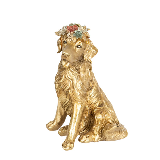 ΕΠΙΤΡΑΠΕΖΙΟ ΔΙΑΚΟΣΜΗΤΙΚΟ ΣΚΥΛΟΣ ΧΡΥΣΟ 14x12x21