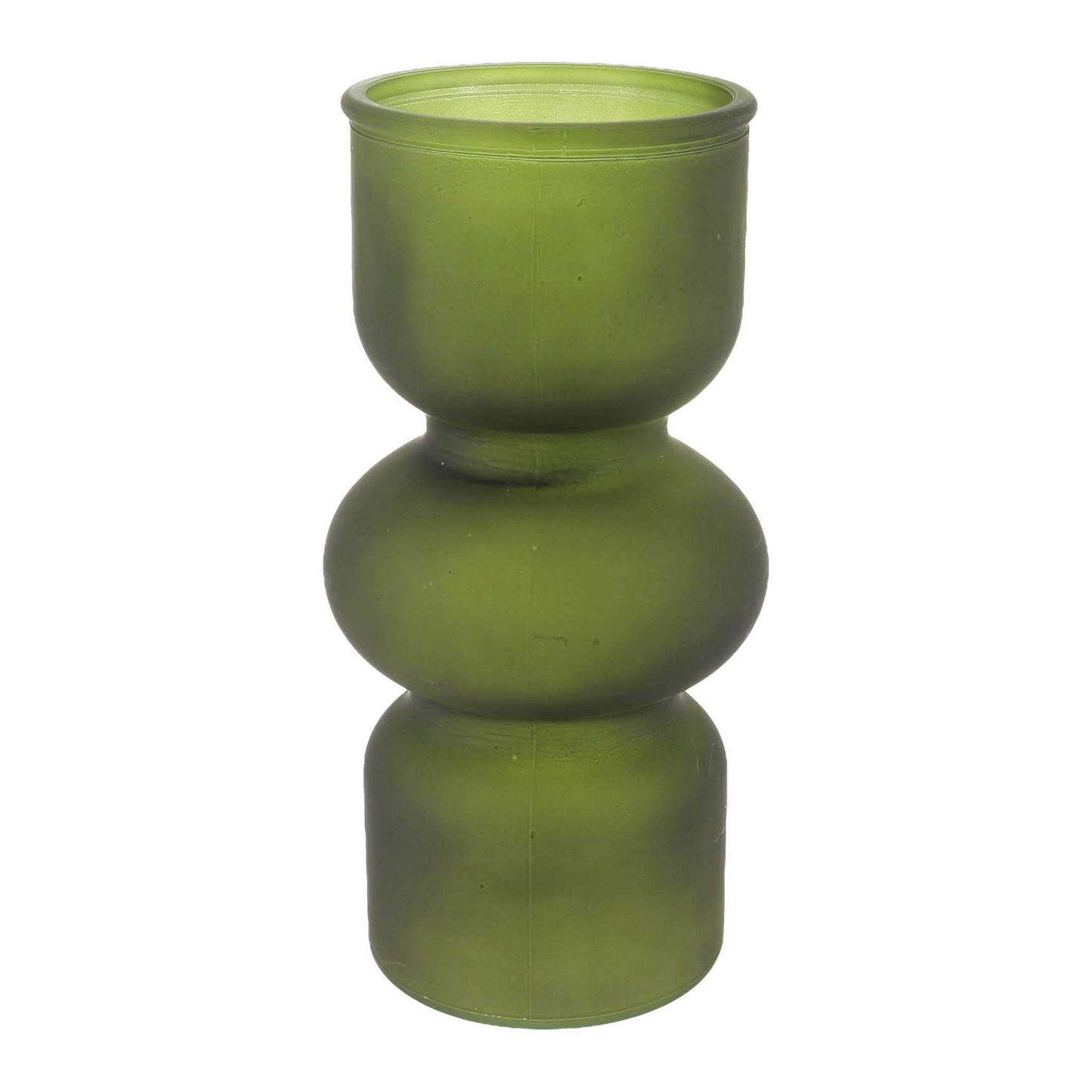 Βάζο Γυάλινο Judith Ματ Λαδί Φ11x25