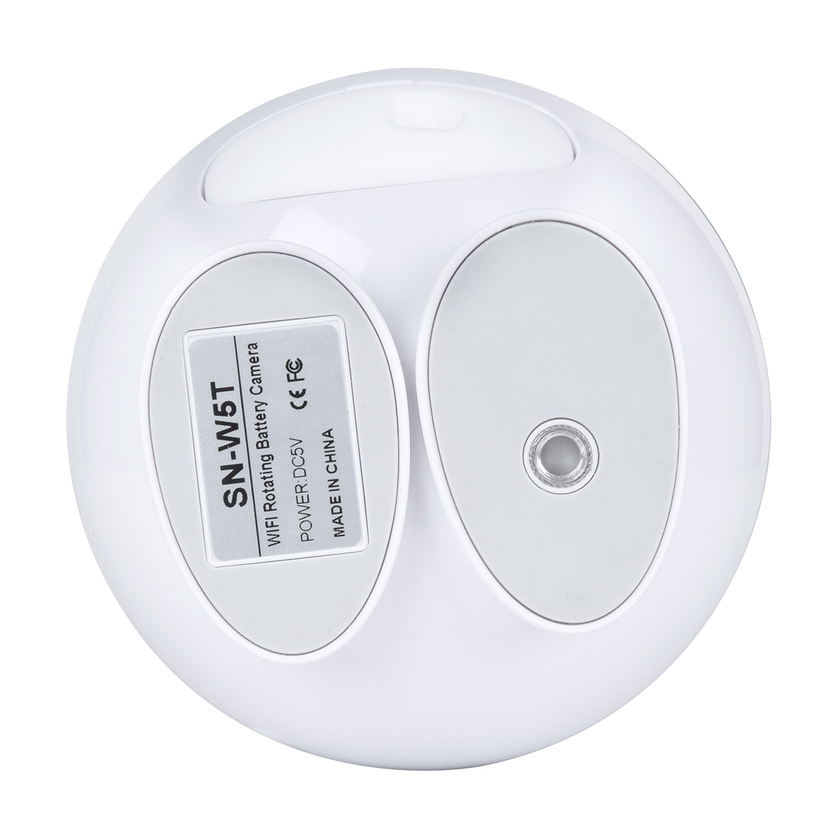 86008 Rechargeable Table Camera WiFi HD 1080P 3MP 350° 5200mAh Two Way Audio & Motion Detection - Επαναφορτιζόμενη Επιτραπέζια Κάμερα WiFi HD 1080P 350° 5200mAh Διπλή Κατεύθυνση Ομιλίας με Ανιχνευτή Κίνησης - Λευκό