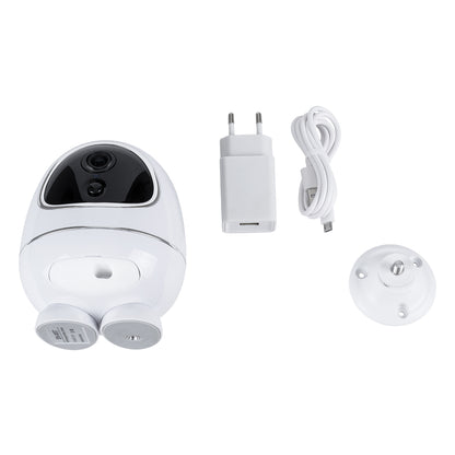86008 Rechargeable Table Camera WiFi HD 1080P 3MP 350° 5200mAh Two Way Audio & Motion Detection - Επαναφορτιζόμενη Επιτραπέζια Κάμερα WiFi HD 1080P 350° 5200mAh Διπλή Κατεύθυνση Ομιλίας με Ανιχνευτή Κίνησης - Λευκό