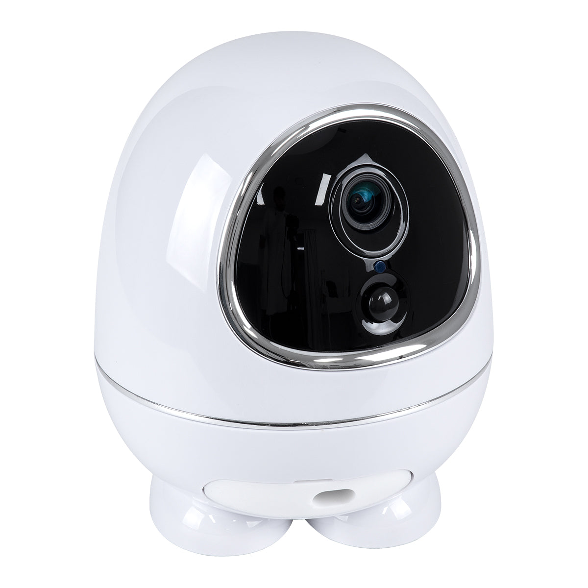 86008 Rechargeable Table Camera WiFi HD 1080P 3MP 350° 5200mAh Two Way Audio & Motion Detection - Επαναφορτιζόμενη Επιτραπέζια Κάμερα WiFi HD 1080P 350° 5200mAh Διπλή Κατεύθυνση Ομιλίας με Ανιχνευτή Κίνησης - Λευκό