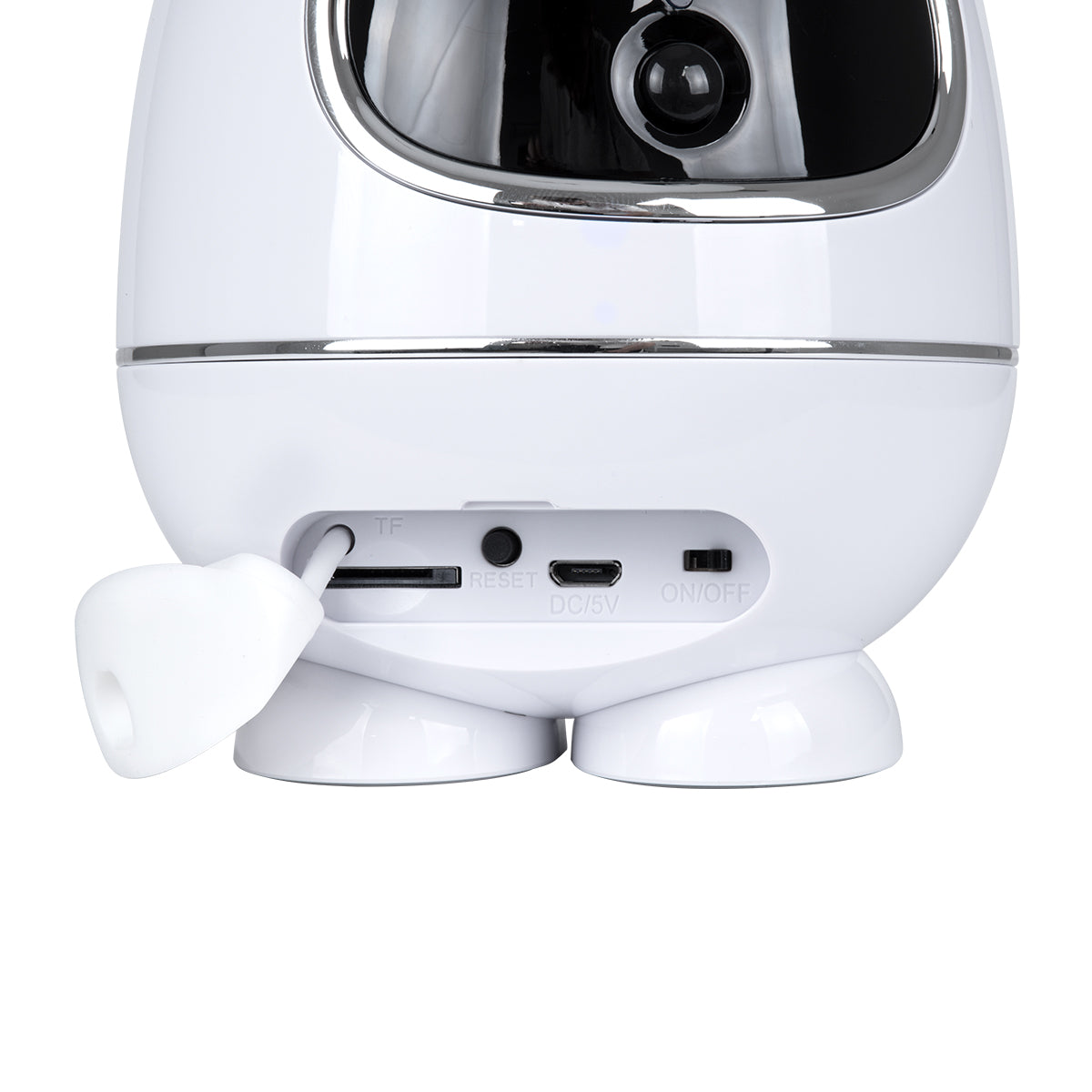 86008 Rechargeable Table Camera WiFi HD 1080P 3MP 350° 5200mAh Two Way Audio & Motion Detection - Επαναφορτιζόμενη Επιτραπέζια Κάμερα WiFi HD 1080P 350° 5200mAh Διπλή Κατεύθυνση Ομιλίας με Ανιχνευτή Κίνησης - Λευκό