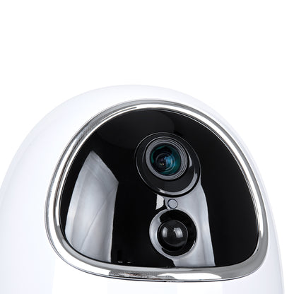 86008 Rechargeable Table Camera WiFi HD 1080P 3MP 350° 5200mAh Two Way Audio & Motion Detection - Επαναφορτιζόμενη Επιτραπέζια Κάμερα WiFi HD 1080P 350° 5200mAh Διπλή Κατεύθυνση Ομιλίας με Ανιχνευτή Κίνησης - Λευκό