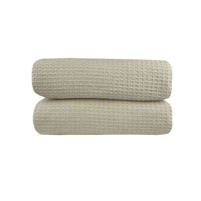 Κουβέρτα Πικέ Μονή Waffle 165x245εκ Beige