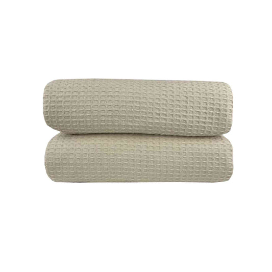 Κουβέρτα Πικέ Μονή Waffle 165x245εκ Beige