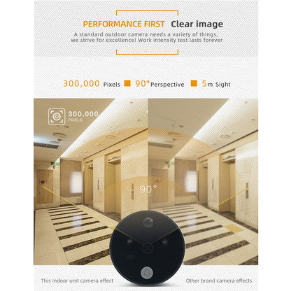 86017 Ψηφιακή Έξυπνη Camera Εξώπορτας 90° Μοιρών με Έγχρωμη Οθόνη 2.8" Inches - Νυχτερινή Όραση με LED IR - Κουδούνι - Εσωτερική Μνήμη Αποθήκευσης - Λειτουργεί με 4 Μπαταρίες AAA