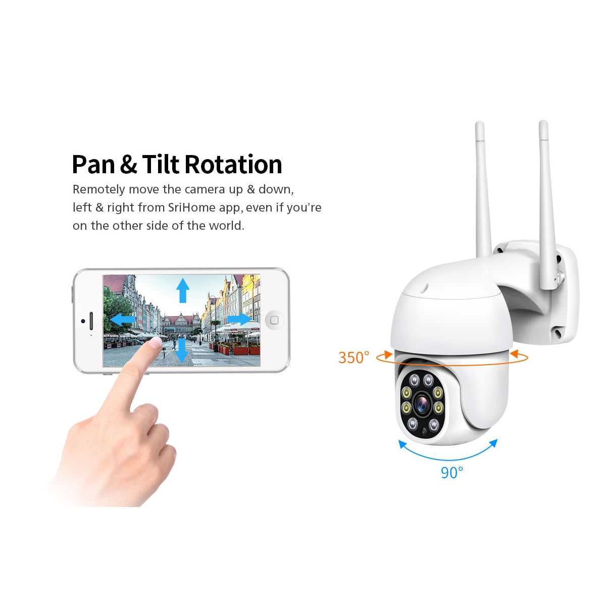 86039 Ασύρματο Καταγραφικό με 4 x Camera 2MP 1080P WiFi 360° Μοιρών - Αδιάβροχο IP66 - Νυχτερινή Όραση με LED IR - Διπλή Κατέυθυνση Ομιλίας - Ανιχνευτή Κίνησης - Νυχτερινή Λήψη - Λευκό