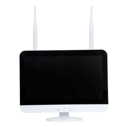 86041 Ασύρματο Καταγραφικό με Οθόνη - 4 x Camera 2MP 1080P WiFi 360° Μοιρών - Αδιάβροχο IP66 - Νυχτερινή Όραση με LED IR - Διπλή Κατέυθυνση Ομιλίας - Ανιχνευτή Κίνησης - Νυχτερινή Λήψη - Λευκό