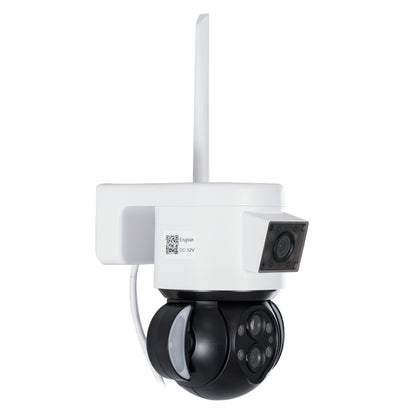86076 Επιτοίχια Κάμερα Πρίζας WiFi HD 1080P 350° Διπλή Κατέυθυνση Ομιλίας & Ανιχνευτή Κίνησης - Απομακρυσμένος Έλεγχος - Αδιάβροχη IP65 - Λευκό Μαύρο - Μ15 x Π14.5 x Y15cm