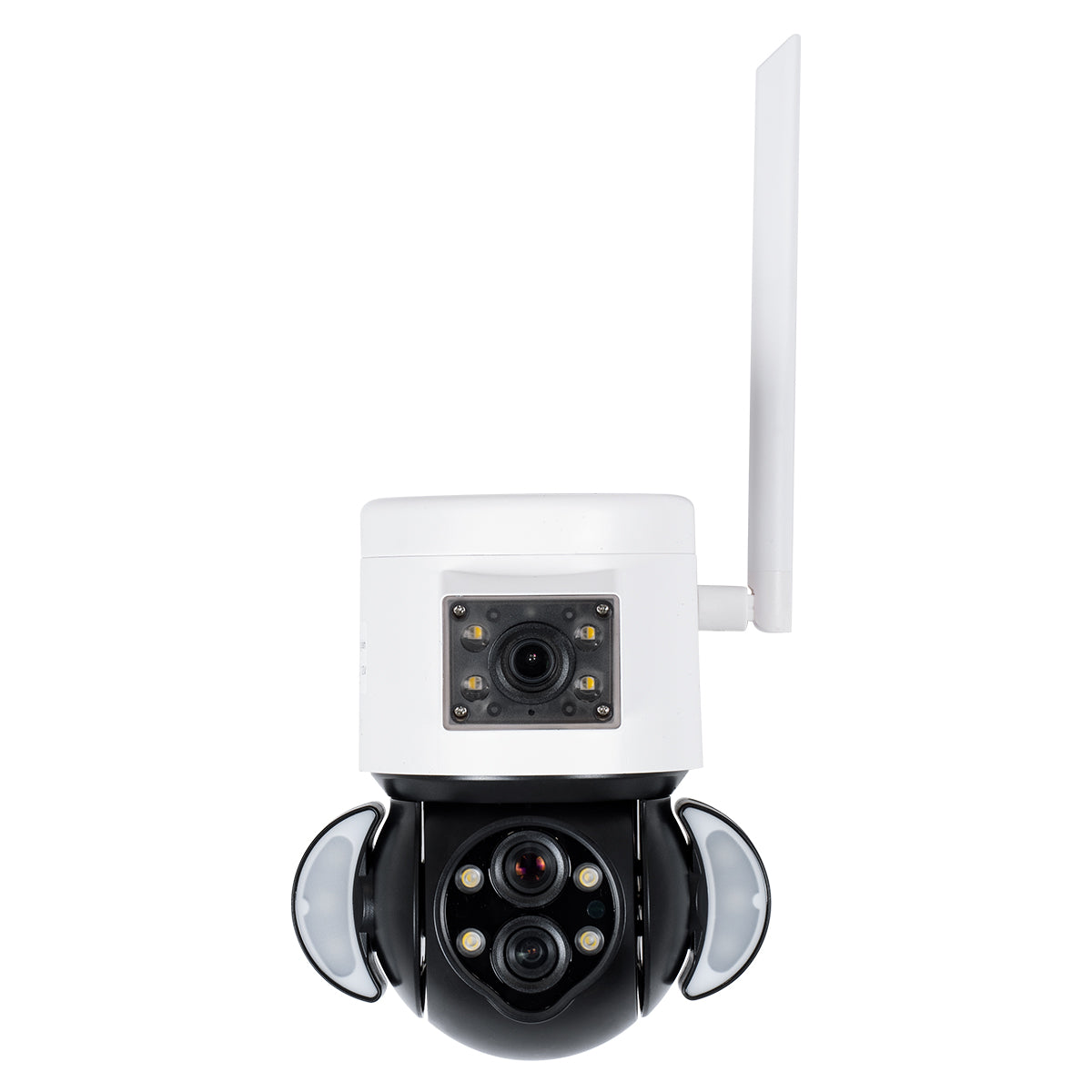 86076 Επιτοίχια Κάμερα Πρίζας WiFi HD 1080P 350° Διπλή Κατέυθυνση Ομιλίας & Ανιχνευτή Κίνησης - Απομακρυσμένος Έλεγχος - Αδιάβροχη IP65 - Λευκό Μαύρο - Μ15 x Π14.5 x Y15cm