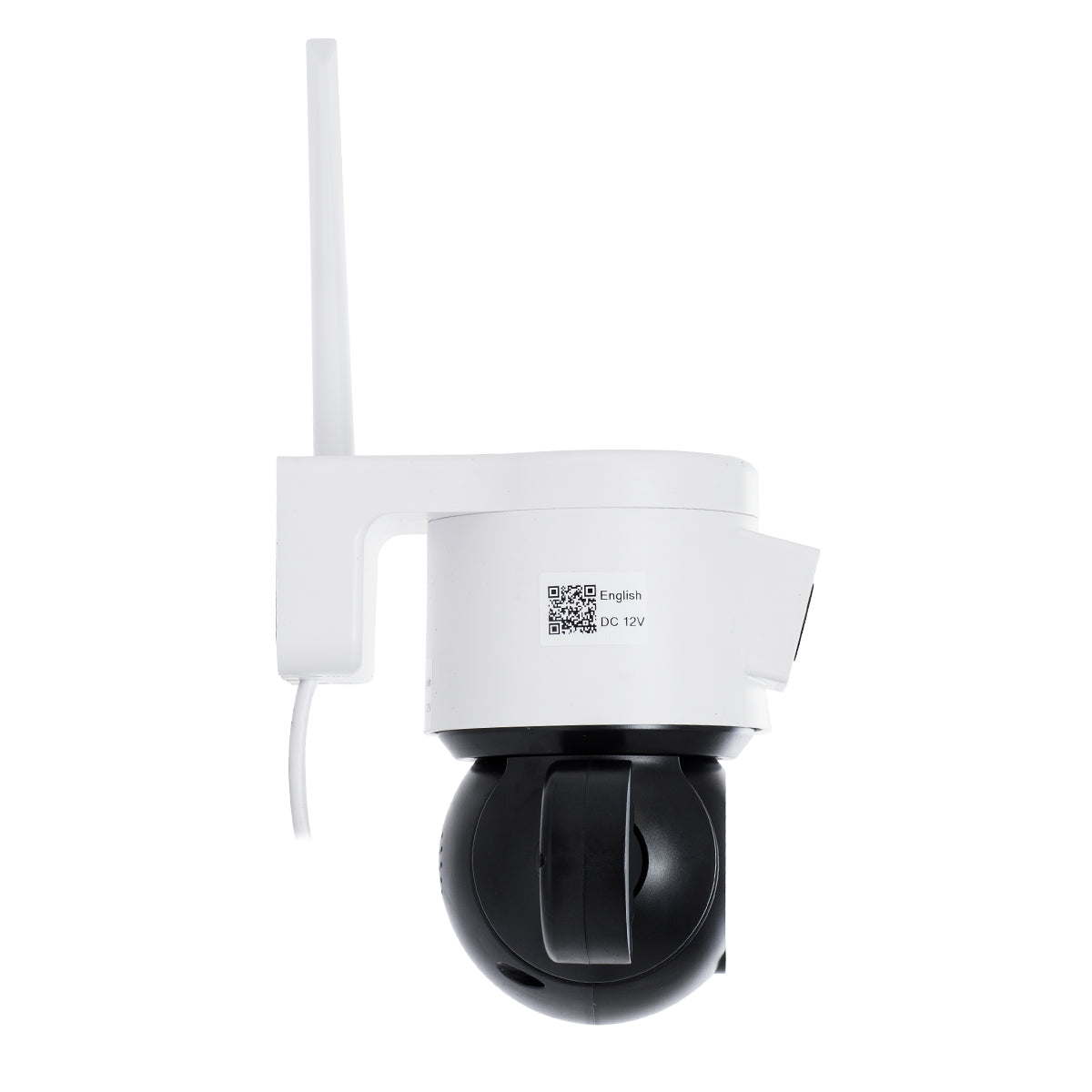 86076 Επιτοίχια Κάμερα Πρίζας WiFi HD 1080P 350° Διπλή Κατέυθυνση Ομιλίας & Ανιχνευτή Κίνησης - Απομακρυσμένος Έλεγχος - Αδιάβροχη IP65 - Λευκό Μαύρο - Μ15 x Π14.5 x Y15cm