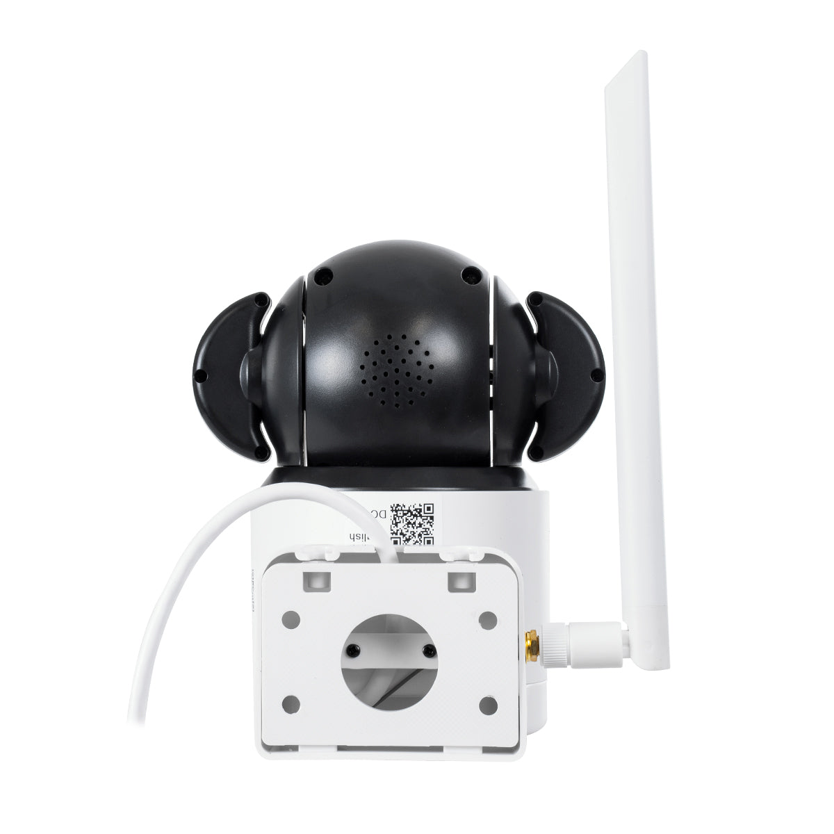 86076 Επιτοίχια Κάμερα Πρίζας WiFi HD 1080P 350° Διπλή Κατέυθυνση Ομιλίας & Ανιχνευτή Κίνησης - Απομακρυσμένος Έλεγχος - Αδιάβροχη IP65 - Λευκό Μαύρο - Μ15 x Π14.5 x Y15cm