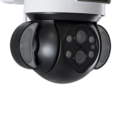 86076 Επιτοίχια Κάμερα Πρίζας WiFi HD 1080P 350° Διπλή Κατέυθυνση Ομιλίας & Ανιχνευτή Κίνησης - Απομακρυσμένος Έλεγχος - Αδιάβροχη IP65 - Λευκό Μαύρο - Μ15 x Π14.5 x Y15cm