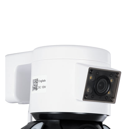 86076 Επιτοίχια Κάμερα Πρίζας WiFi HD 1080P 350° Διπλή Κατέυθυνση Ομιλίας & Ανιχνευτή Κίνησης - Απομακρυσμένος Έλεγχος - Αδιάβροχη IP65 - Λευκό Μαύρο - Μ15 x Π14.5 x Y15cm