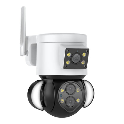 86076 Επιτοίχια Κάμερα Πρίζας WiFi HD 1080P 350° Διπλή Κατέυθυνση Ομιλίας & Ανιχνευτή Κίνησης - Απομακρυσμένος Έλεγχος - Αδιάβροχη IP65 - Λευκό Μαύρο - Μ15 x Π14.5 x Y15cm