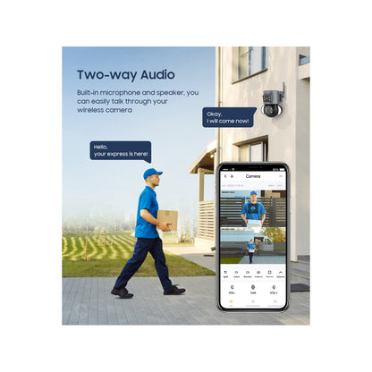 86077 Επιτοίχια Κάμερα Πρίζας WiFi HD 1080P 350° Διπλή Κατέυθυνση Ομιλίας & Ανιχνευτή Κίνησης - Απομακρυσμένος Έλεγχος - Αδιάβροχη IP65 - Γρι Μαύρο - Μ15 x Π14.5 x Y15cm