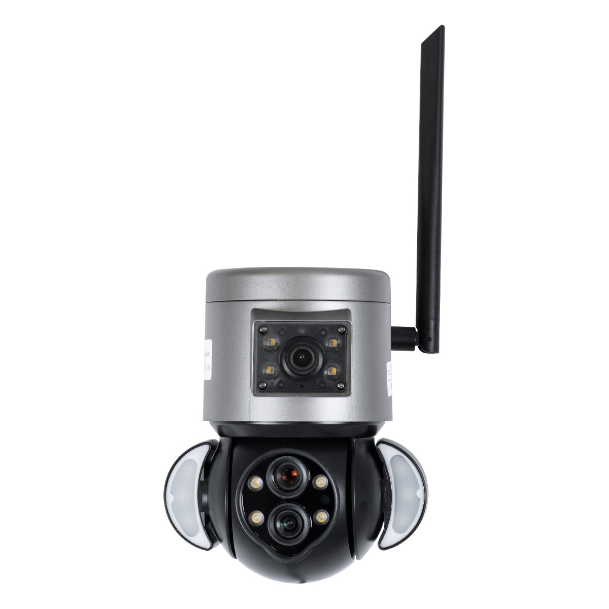 86077 Επιτοίχια Κάμερα Πρίζας WiFi HD 1080P 350° Διπλή Κατέυθυνση Ομιλίας & Ανιχνευτή Κίνησης - Απομακρυσμένος Έλεγχος - Αδιάβροχη IP65 - Γρι Μαύρο - Μ15 x Π14.5 x Y15cm