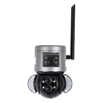 86077 Επιτοίχια Κάμερα Πρίζας WiFi HD 1080P 350° Διπλή Κατέυθυνση Ομιλίας & Ανιχνευτή Κίνησης - Απομακρυσμένος Έλεγχος - Αδιάβροχη IP65 - Γρι Μαύρο - Μ15 x Π14.5 x Y15cm