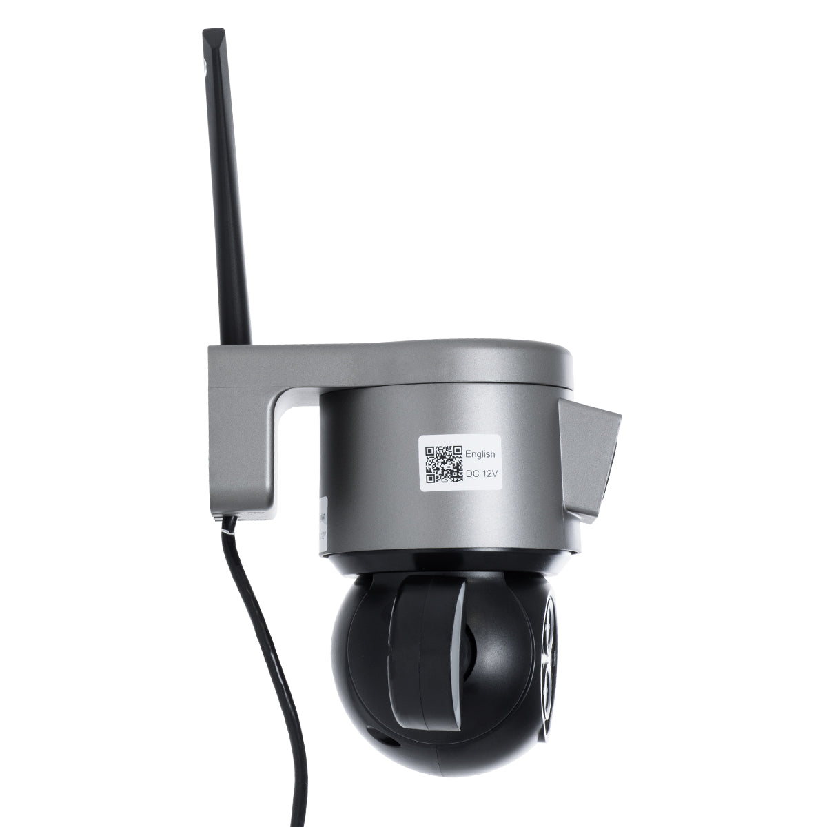 86077 Επιτοίχια Κάμερα Πρίζας WiFi HD 1080P 350° Διπλή Κατέυθυνση Ομιλίας & Ανιχνευτή Κίνησης - Απομακρυσμένος Έλεγχος - Αδιάβροχη IP65 - Γρι Μαύρο - Μ15 x Π14.5 x Y15cm