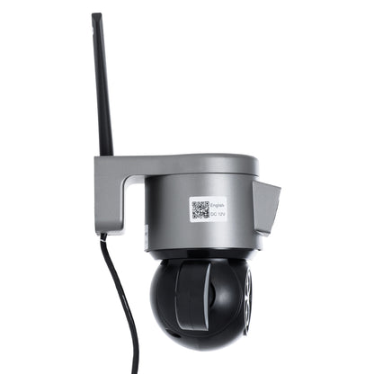 86077 Επιτοίχια Κάμερα Πρίζας WiFi HD 1080P 350° Διπλή Κατέυθυνση Ομιλίας & Ανιχνευτή Κίνησης - Απομακρυσμένος Έλεγχος - Αδιάβροχη IP65 - Γρι Μαύρο - Μ15 x Π14.5 x Y15cm