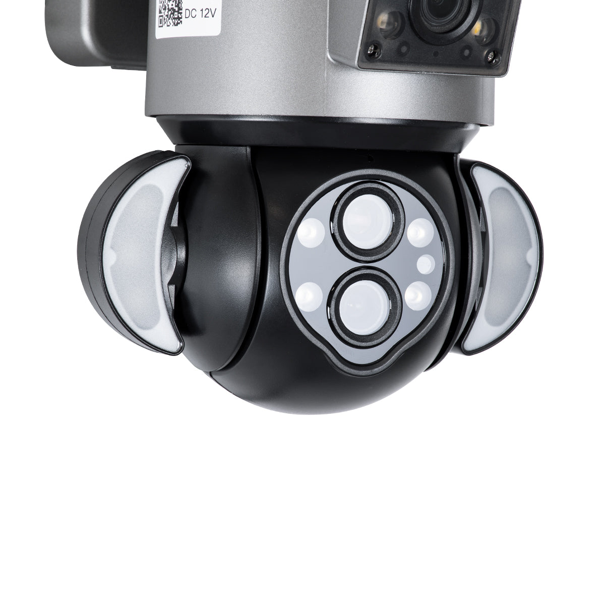 86077 Επιτοίχια Κάμερα Πρίζας WiFi HD 1080P 350° Διπλή Κατέυθυνση Ομιλίας & Ανιχνευτή Κίνησης - Απομακρυσμένος Έλεγχος - Αδιάβροχη IP65 - Γρι Μαύρο - Μ15 x Π14.5 x Y15cm