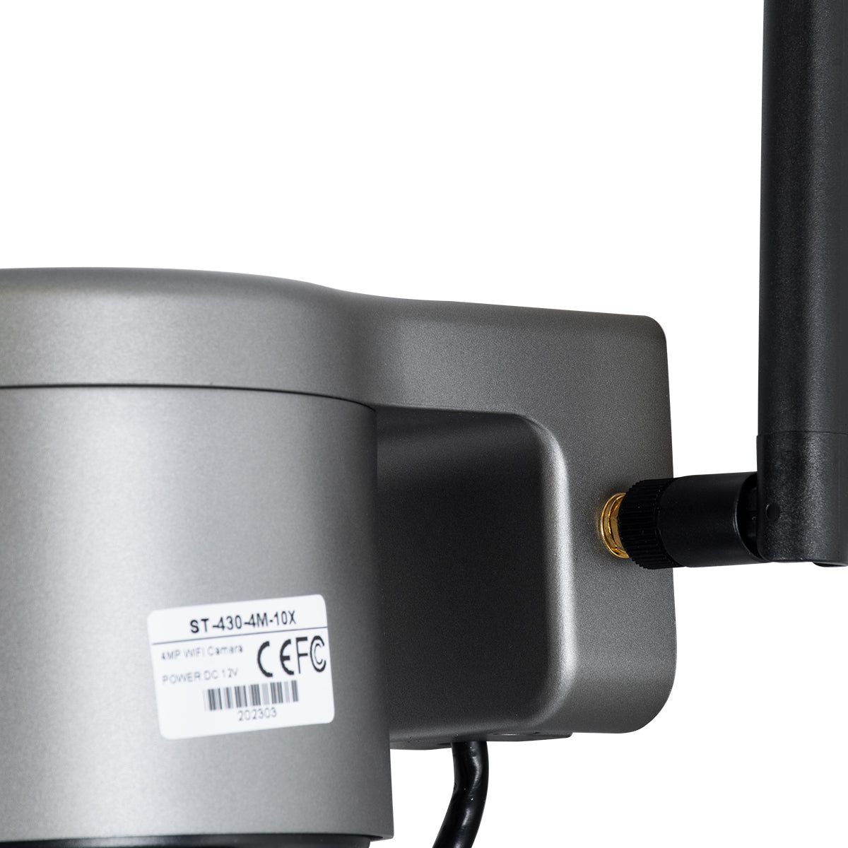 86077 Επιτοίχια Κάμερα Πρίζας WiFi HD 1080P 350° Διπλή Κατέυθυνση Ομιλίας & Ανιχνευτή Κίνησης - Απομακρυσμένος Έλεγχος - Αδιάβροχη IP65 - Γρι Μαύρο - Μ15 x Π14.5 x Y15cm