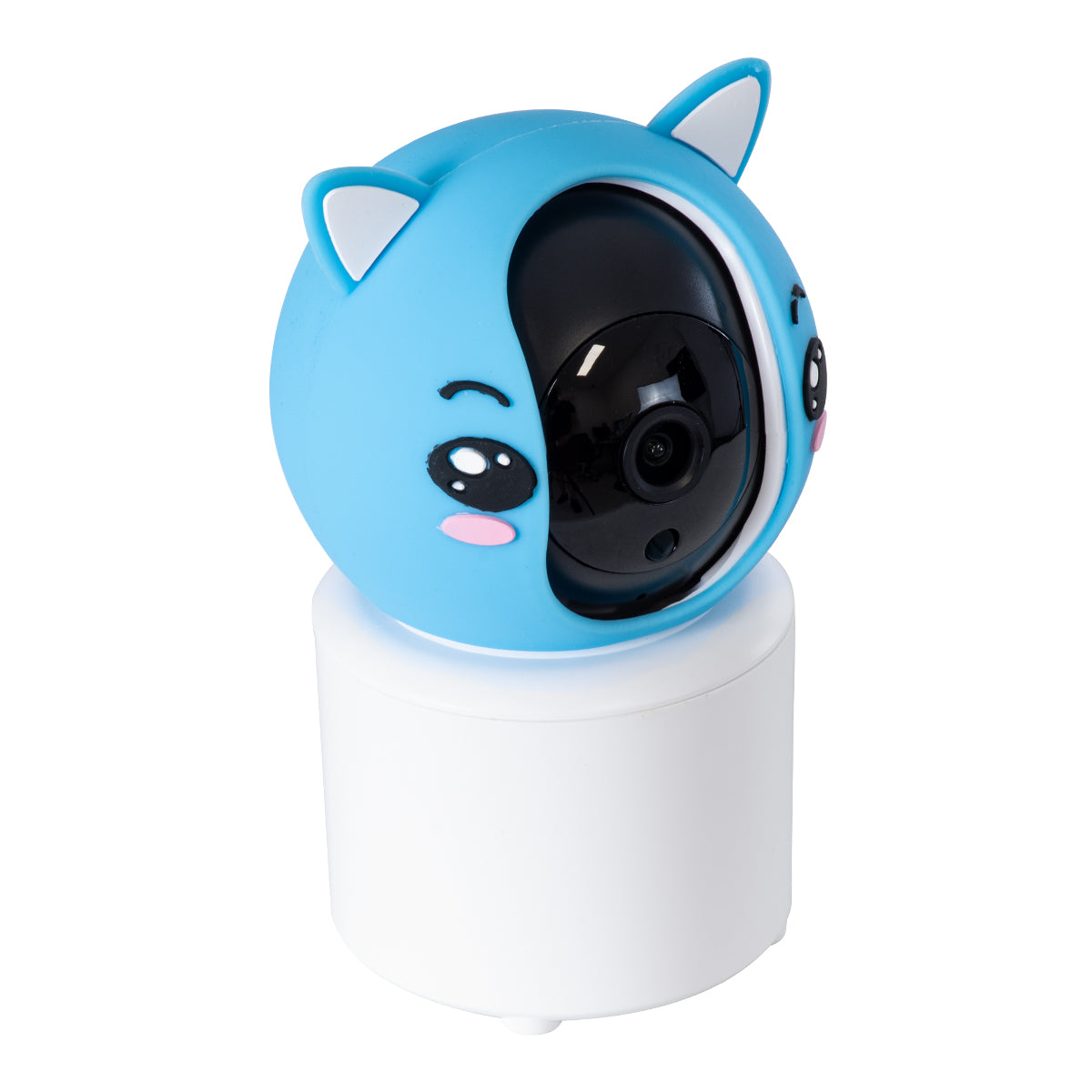 86079 Επιτραπέζια Κάμερα WiFi HD 1080P 350° Διπλή Κατέυθυνση Ομιλίας & Ανιχνευτή Κίνησης - Απομακρυσμένος Έλεγχος Body Auto Tracking IP20 - Γαλάζιο Λευκό - Φ8 x Υ13cm