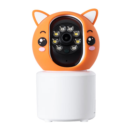 86081 Επιτραπέζια Κάμερα WiFi HD 1080P 350° Διπλή Κατέυθυνση Ομιλίας & Ανιχνευτή Κίνησης - Απομακρυσμένος Έλεγχος Body Auto Tracking IP20 - Πορτοκαλί Λευκό - Φ8 x Υ13cm