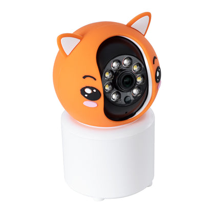 86081 Επιτραπέζια Κάμερα WiFi HD 1080P 350° Διπλή Κατέυθυνση Ομιλίας & Ανιχνευτή Κίνησης - Απομακρυσμένος Έλεγχος Body Auto Tracking IP20 - Πορτοκαλί Λευκό - Φ8 x Υ13cm