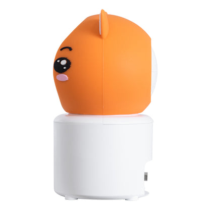 86081 Επιτραπέζια Κάμερα WiFi HD 1080P 350° Διπλή Κατέυθυνση Ομιλίας & Ανιχνευτή Κίνησης - Απομακρυσμένος Έλεγχος Body Auto Tracking IP20 - Πορτοκαλί Λευκό - Φ8 x Υ13cm