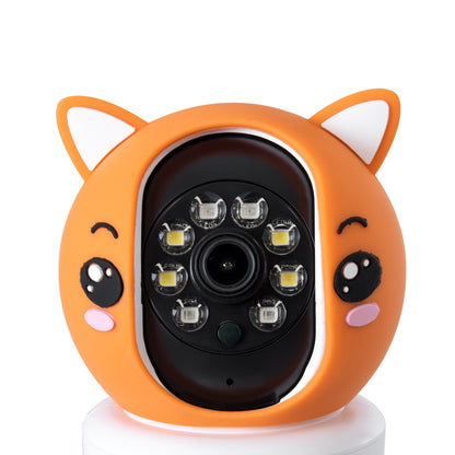 86081 Επιτραπέζια Κάμερα WiFi HD 1080P 350° Διπλή Κατέυθυνση Ομιλίας & Ανιχνευτή Κίνησης - Απομακρυσμένος Έλεγχος Body Auto Tracking IP20 - Πορτοκαλί Λευκό - Φ8 x Υ13cm