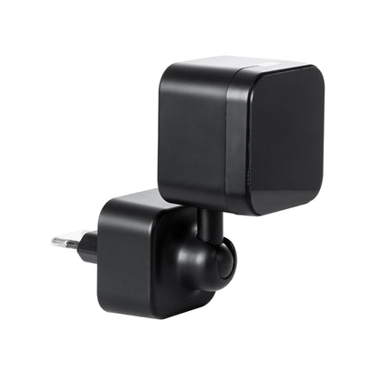 86082 Επιτοίχια Κάμερα Πρίζας WiFi HD 1080P 350° Διπλή Κατέυθυνση Ομιλίας & Ανιχνευτή Κίνησης - Απομακρυσμένος Έλεγχος IP20 - Μαύρο - Μ6 x Π5.5 x Υ16cm