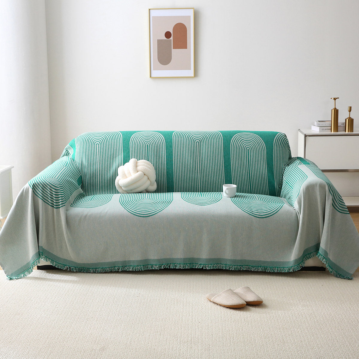 Ριχτάρια Σετ 3 Τμχ Art 8618 180x160+180x250+180x300εκ Πράσινο