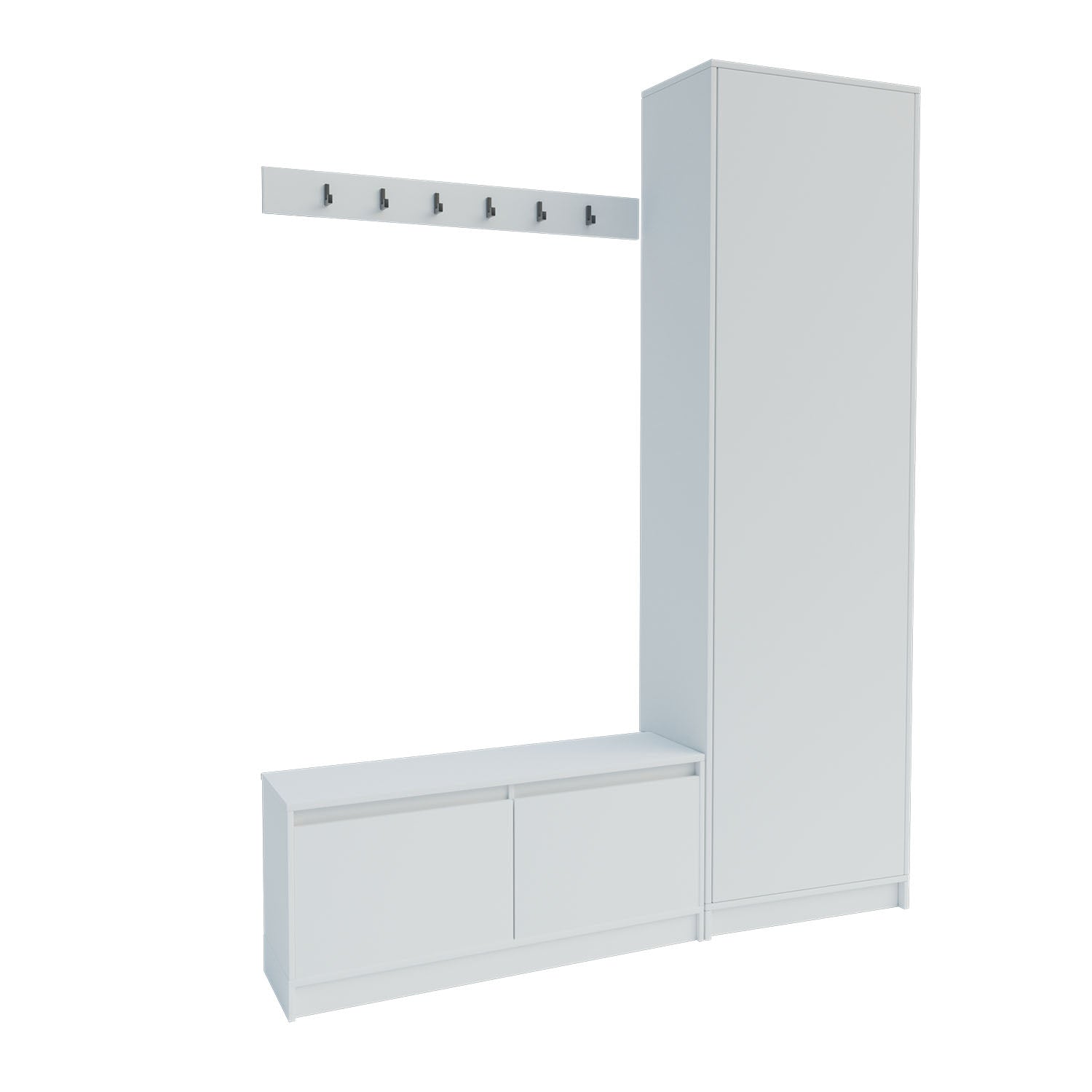 Σετ Εισόδου Sara Λευκή 150x33x205