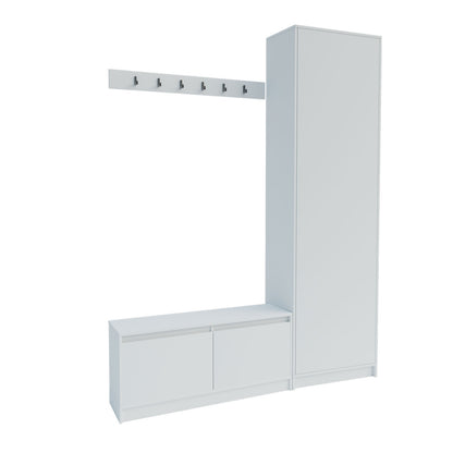 Σετ Εισόδου Sara Λευκή 150x33x205