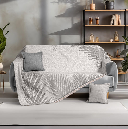 Ριχτάρια Σετ 2 Τμχ Art 8637 180x250+180x300εκ Εκρού