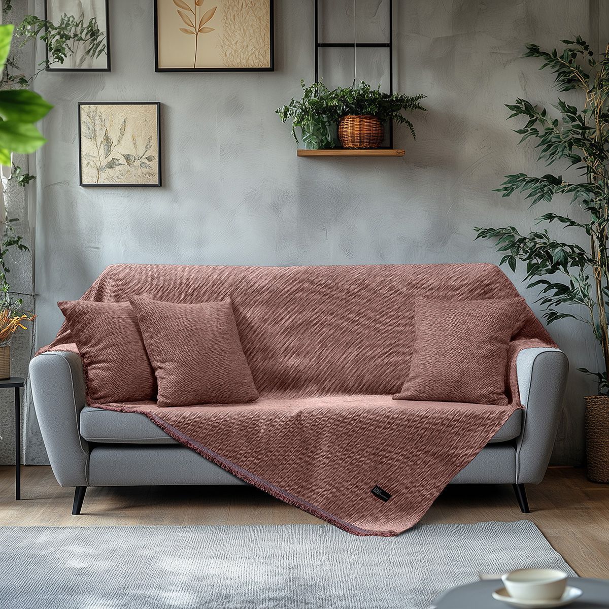 Ριχτάρια Σετ 2 Τμχ Art 8644 (170x240εκ + 170x290εκ) Σάπιο Μήλο