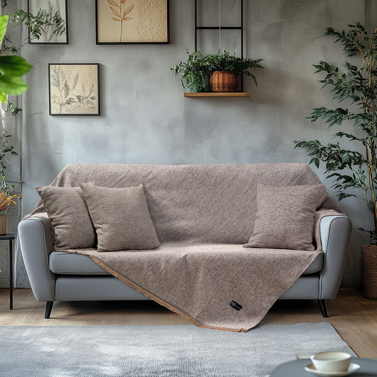 Ριχτάρι Τριθέσιο Art 8645 170x290εκ Μπεζ