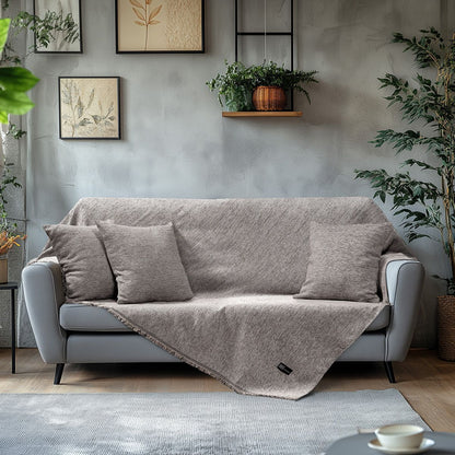 Ριχτάρια Σετ 3 Τμχ Art 8646 (170x170εκ + 170x240εκ + 170x290εκ) Γκρι