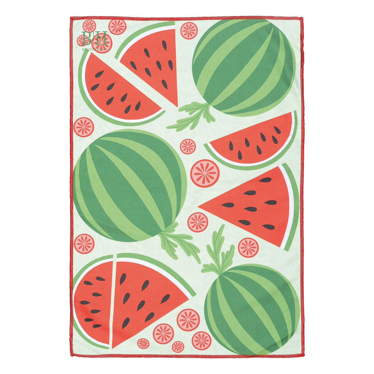 Πετσέτα Κουζίνας Διπλής Όψης Microfiber Art 8655 40x60εκ Πράσινο-Κόκκινο