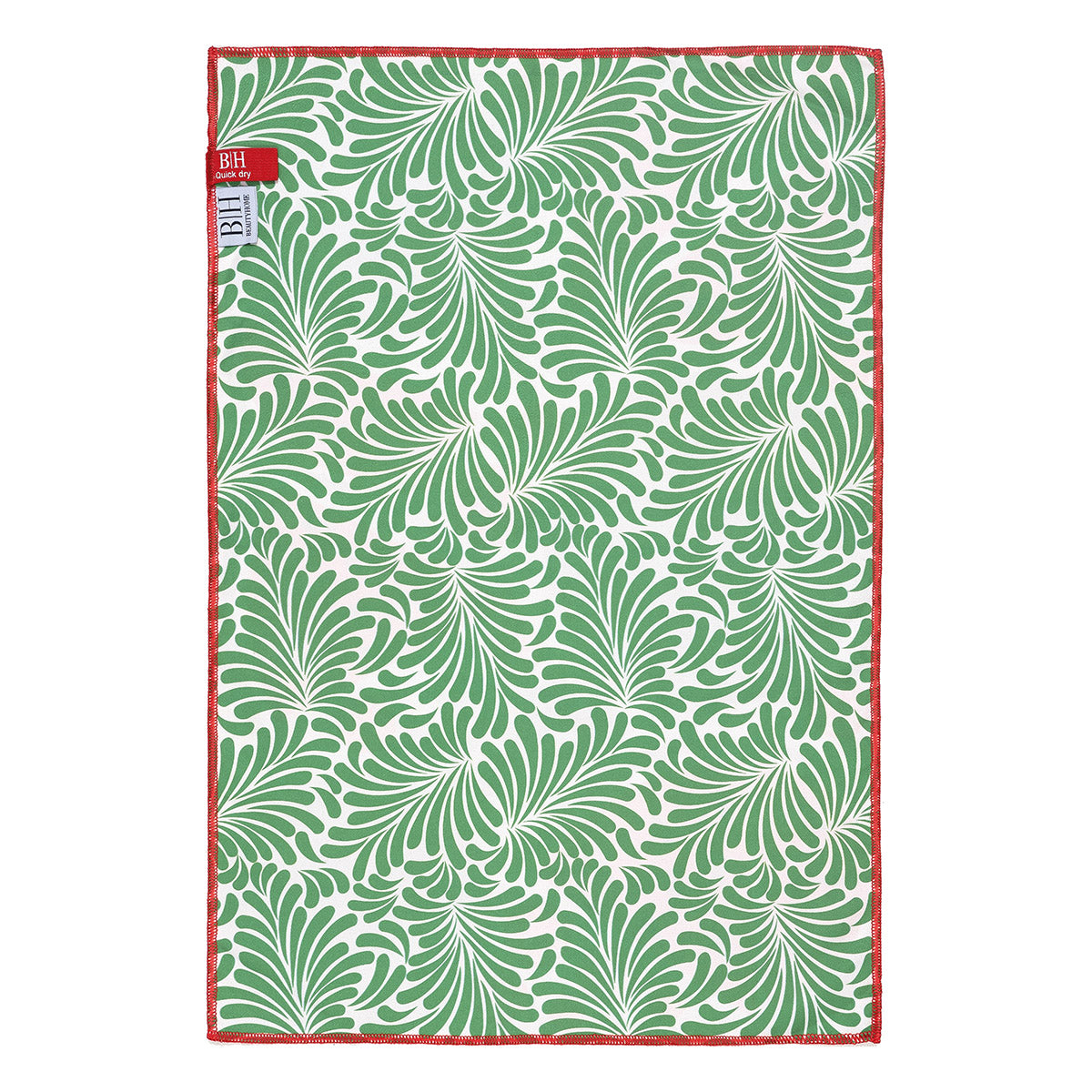 Πετσέτα Κουζίνας Διπλής Όψης Microfiber Art 8655 40x60εκ Πράσινο-Κόκκινο