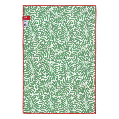 Πετσέτα Κουζίνας Διπλής Όψης Microfiber Art 8655 40x60εκ Πράσινο-Κόκκινο