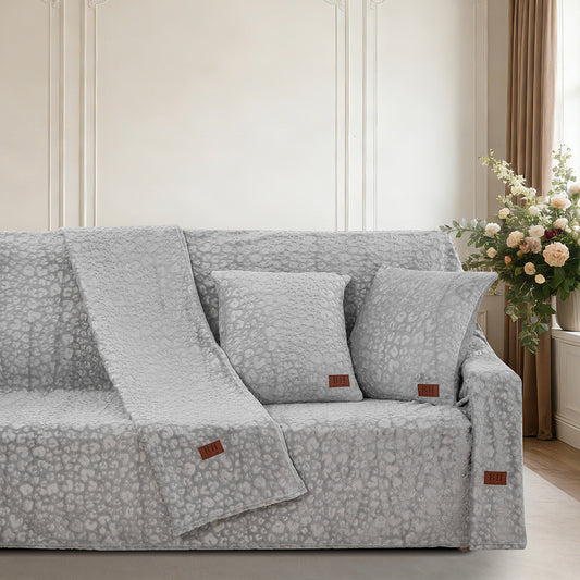 Σετ Ριχτάρι 3 Τμχ Sienna Art 8677 (180x160εκ + 180x250εκ + 180x300εκ) Γκρι