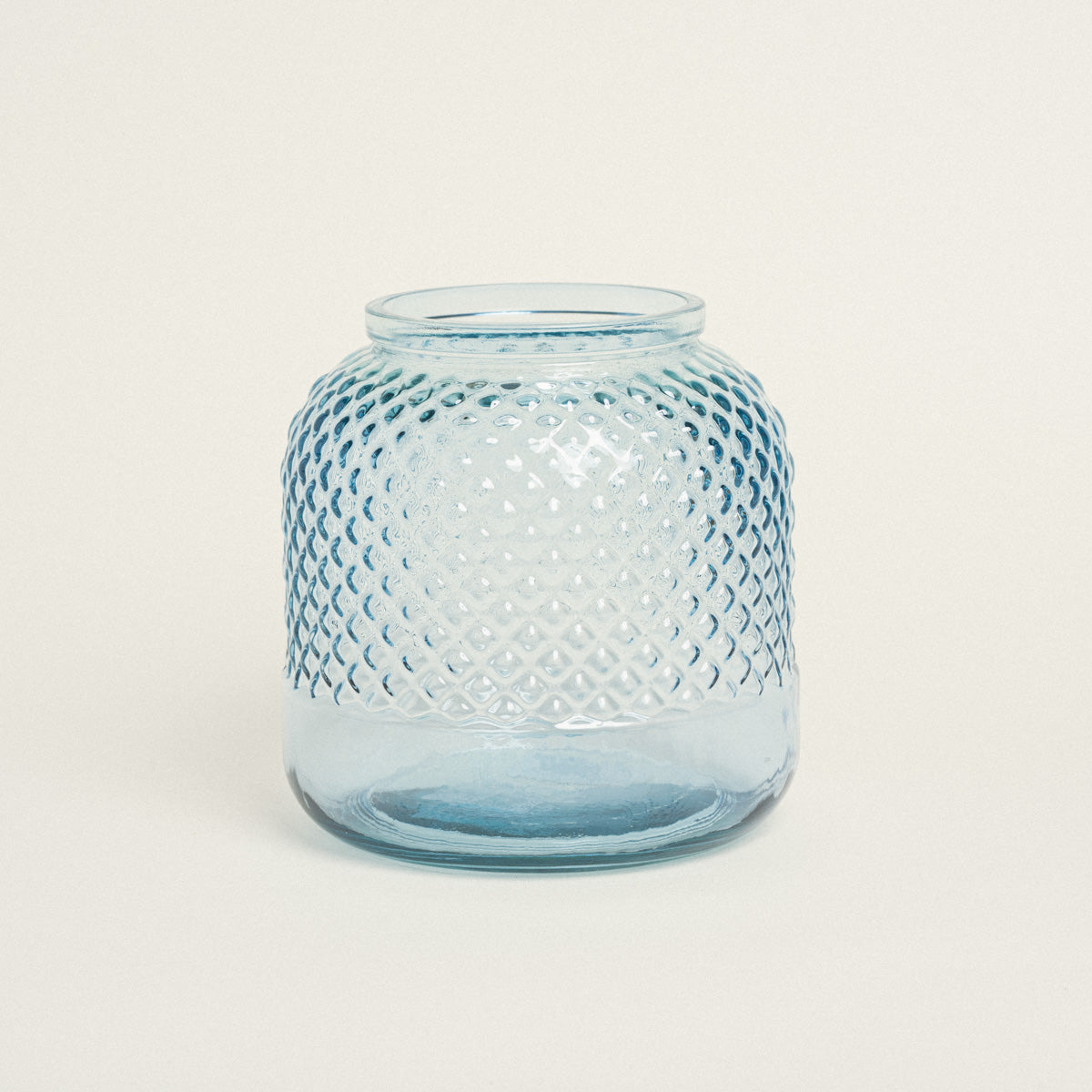 Βάζο Ανάγλυφο 19x19x19 Γαλάζιο