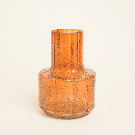 Γυάλινο Βάζο 14x14x19 Τερακότα
