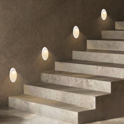 STEPART KLV-101-0103 Φωτιστικό Σκαλοπατιού / Διαδρόμου LED 3W 375lm 45° AC 220-240V Αδιάβροχο IP65 Θερμό Λευκό 2700K - Lumileds SMD Chip & TÜV SÜD Driver - Λευκό Ματ - Μ13 x Π5.5 x Υ26