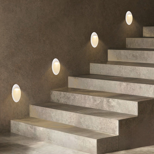 STEPART KLV-101-0103 Φωτιστικό Σκαλοπατιού / Διαδρόμου LED 3W 375lm 45° AC 220-240V Αδιάβροχο IP65 Θερμό Λευκό 2700K - Lumileds SMD Chip & TÜV SÜD Driver - Λευκό Ματ - Μ13 x Π5.5 x Υ26