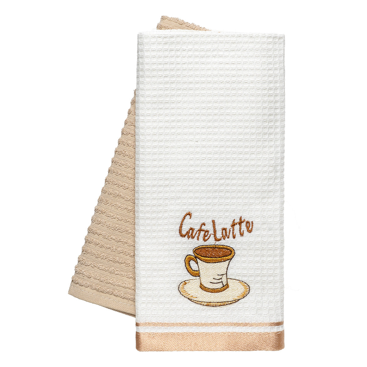 Ποτηρόπανα Σετ 2 Τμχ Latte Art 8804 40x60εκ Μπεζ